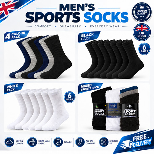 12pairs mens sports socks - 12pairs,