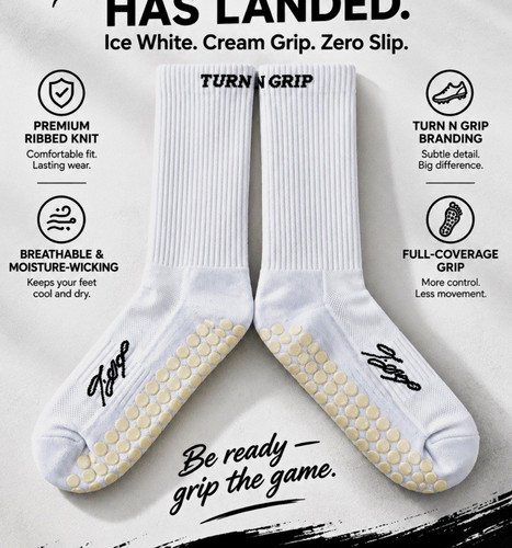 Turn grip white cream - &,