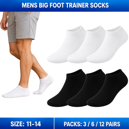Mens trainer socks - trainer, 6/12