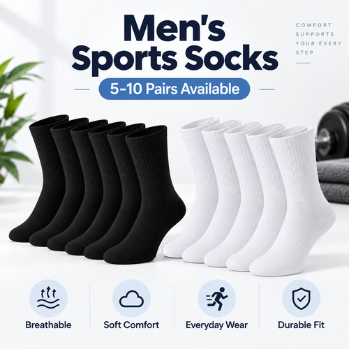 Mens sports socks pack - mens,