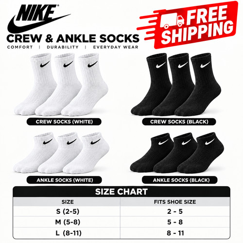 Nike crew ankle - &, socks