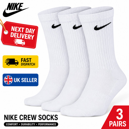 Nike crew socks white sports - socks,
